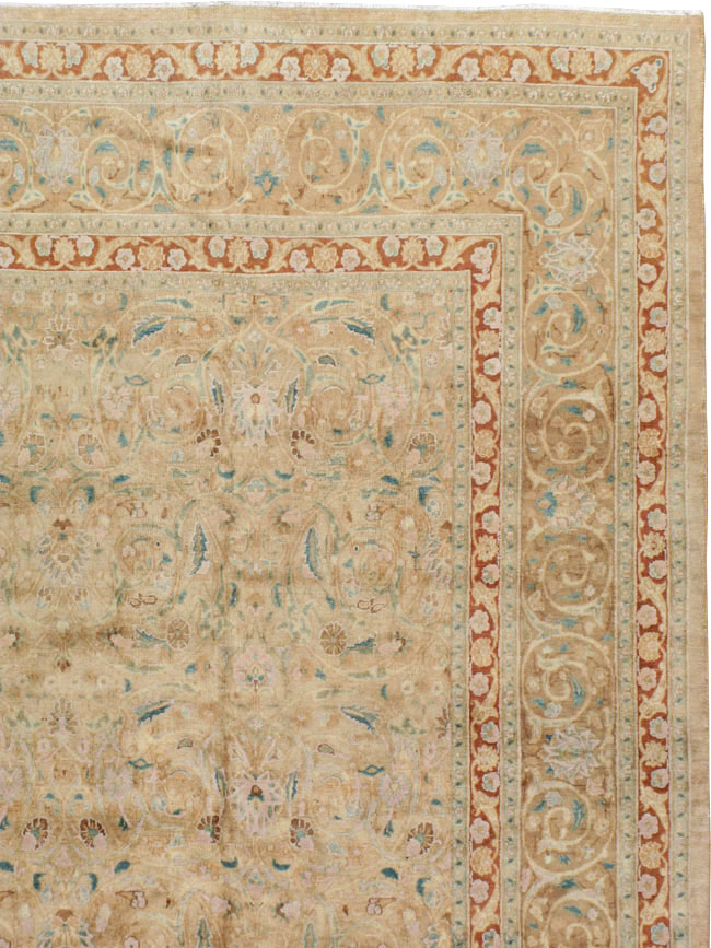 Antique Persian Dorokhsh Carpet, No.11339 - Staging