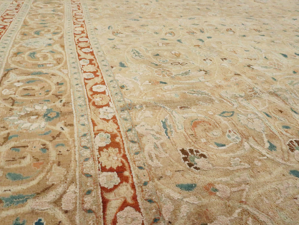 Antique Persian Dorokhsh Carpet, No.11339 - Staging