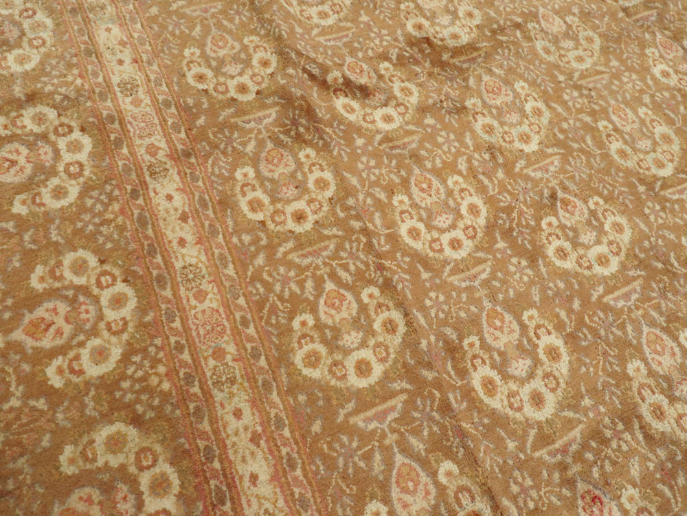 Vintage Persian Mashad Carpet, No.11350 - Staging