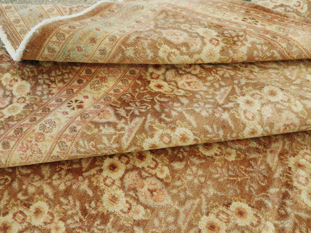 Vintage Persian Mashad Carpet, No.11350 - Staging