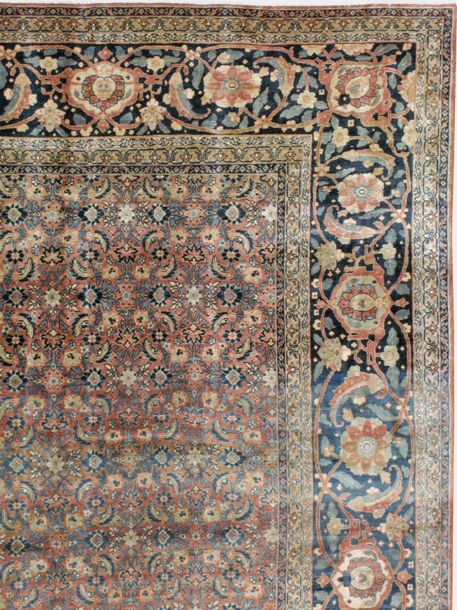 Antique Persian Tabriz Carpet, No.11379 - Staging