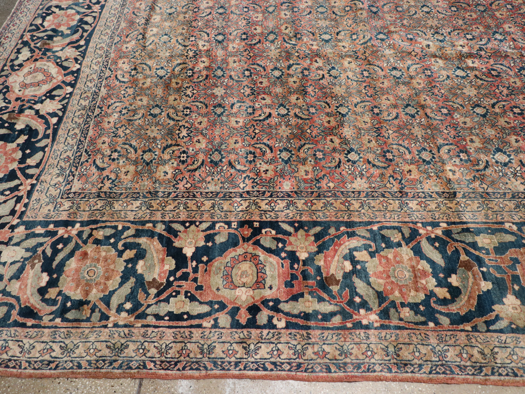 Antique Persian Tabriz Carpet, No.11379 - Staging