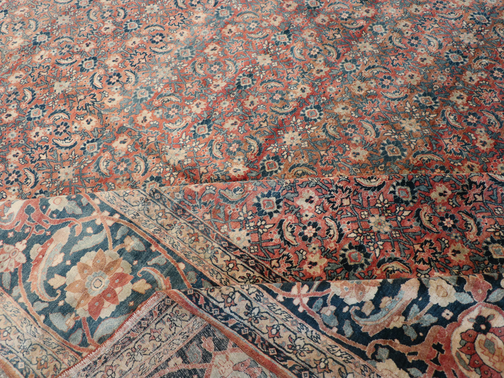 Antique Persian Tabriz Carpet, No.11379 - Staging