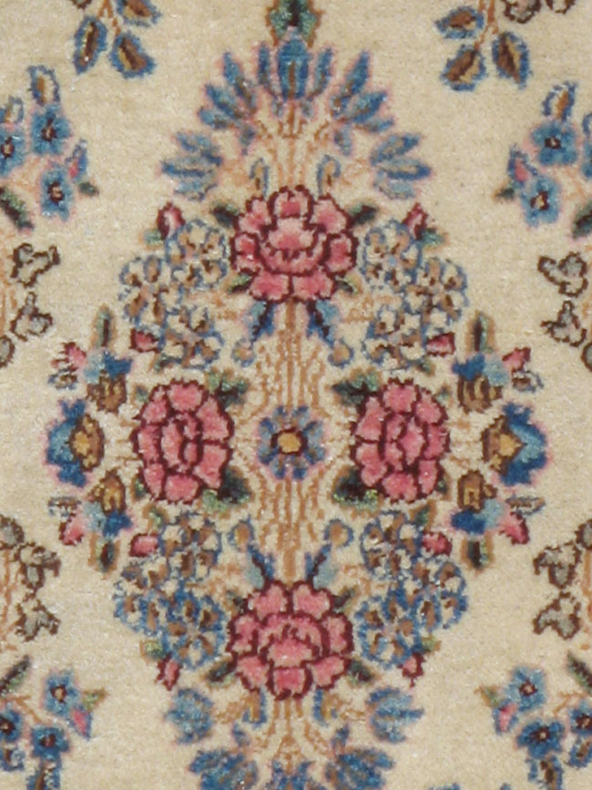 Vintage Persian Kerman Carpet, No.11449 - Staging
