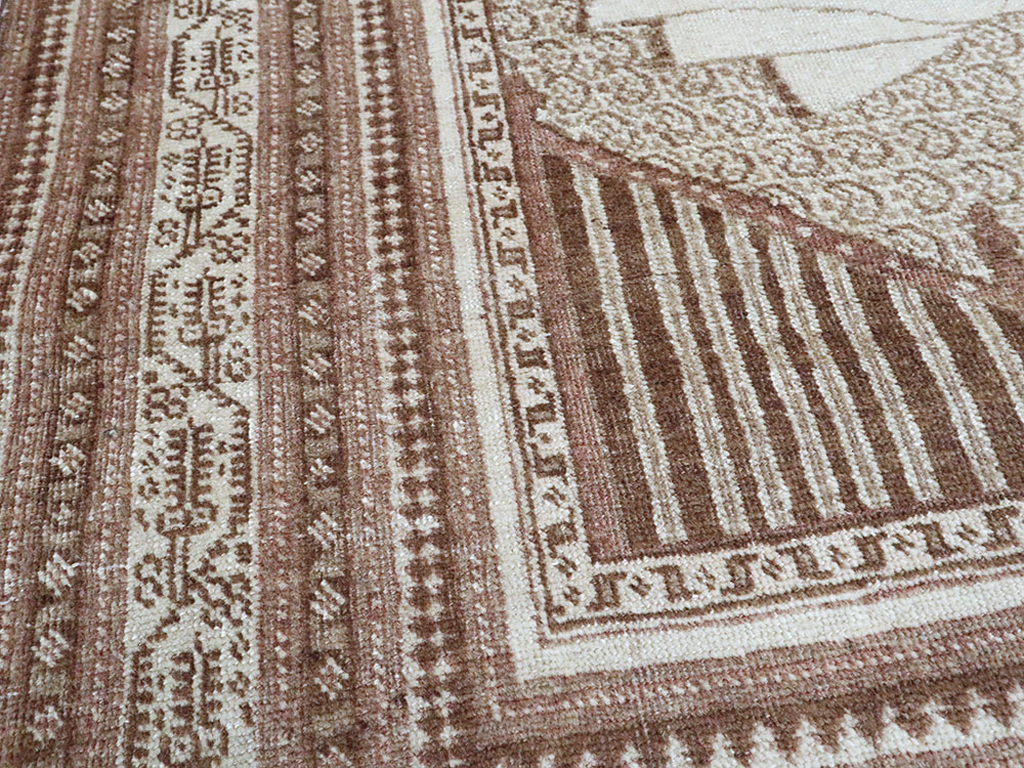 Antique Persian Tabriz Pictorial Rug (Pair: 1 of 2), No.11455 - Staging