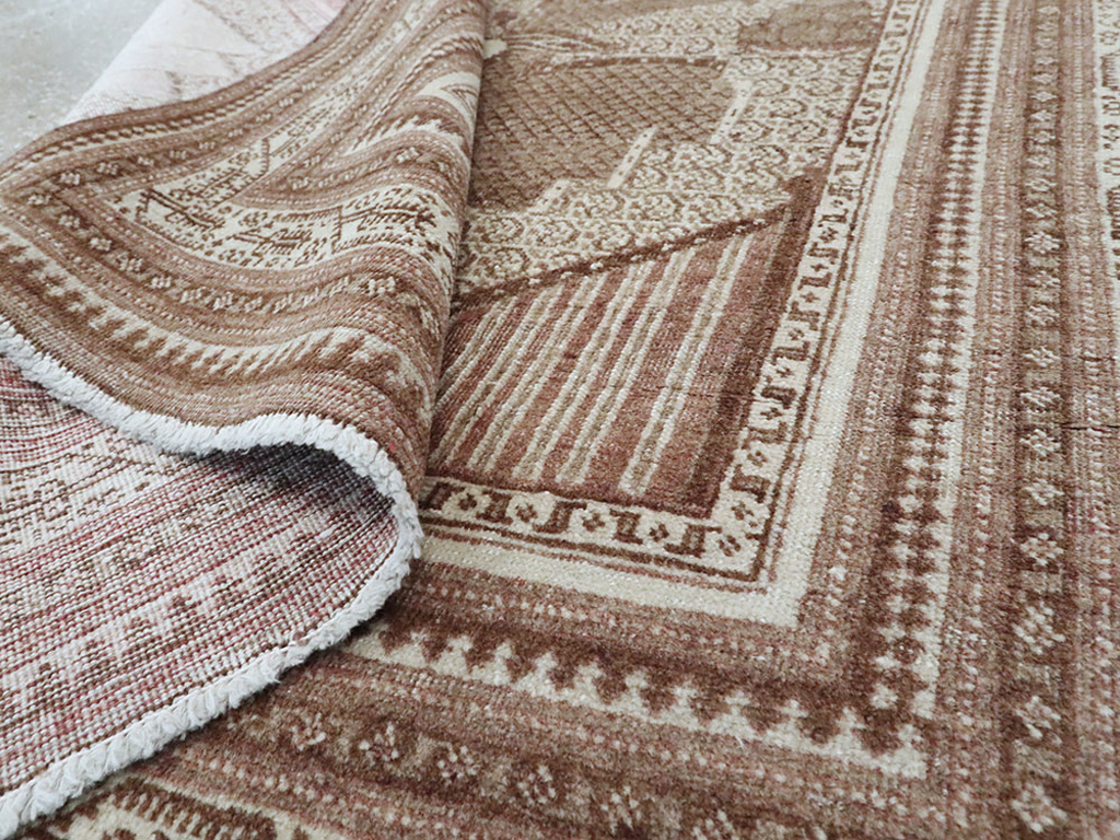 Antique Persian Tabriz Pictorial Rug (Pair: 1 of 2), No.11455 - Staging