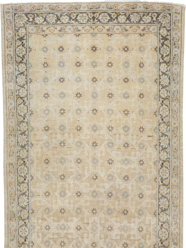 Vintage Persian Kashan Runner, No.11458 - Staging