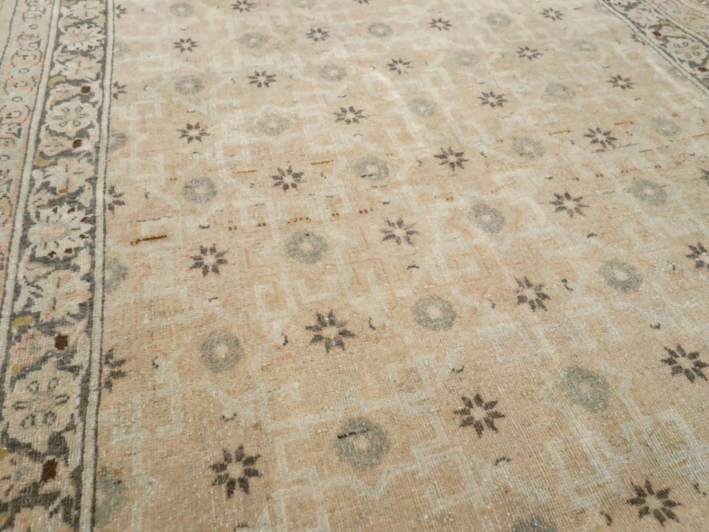 Vintage Persian Kashan Runner, No.11458 - Staging