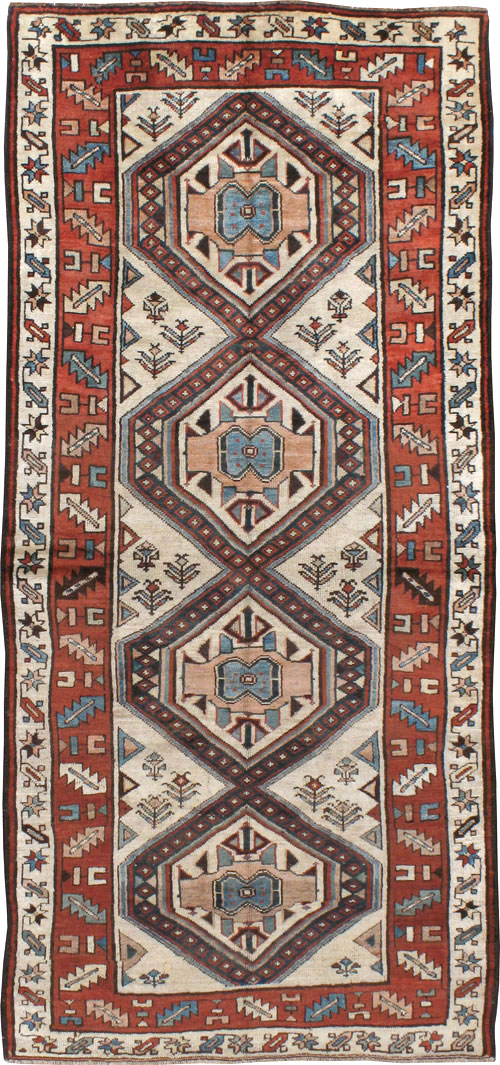 Antique Persian Serab Gallery Rug, No.11459 - Staging