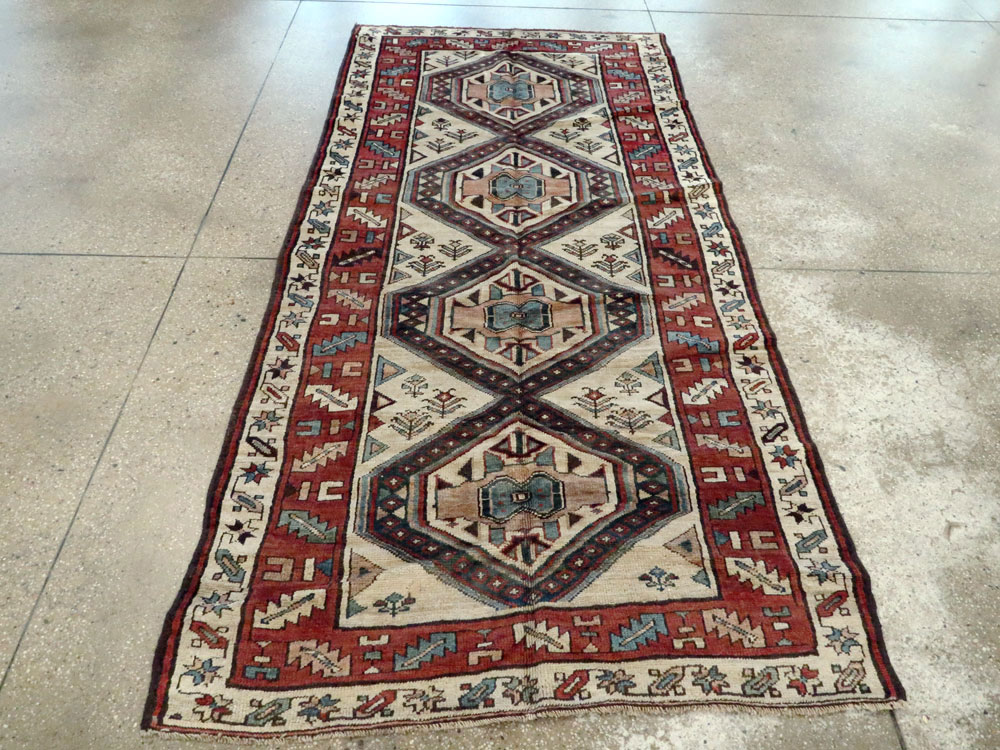 Antique Persian Serab Gallery Rug, No.11459 - Staging