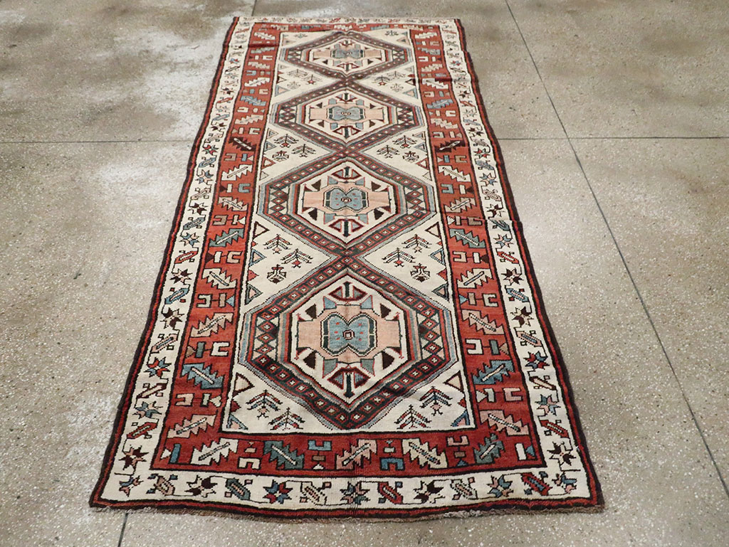 Antique Persian Serab Gallery Rug, No.11459 - Staging