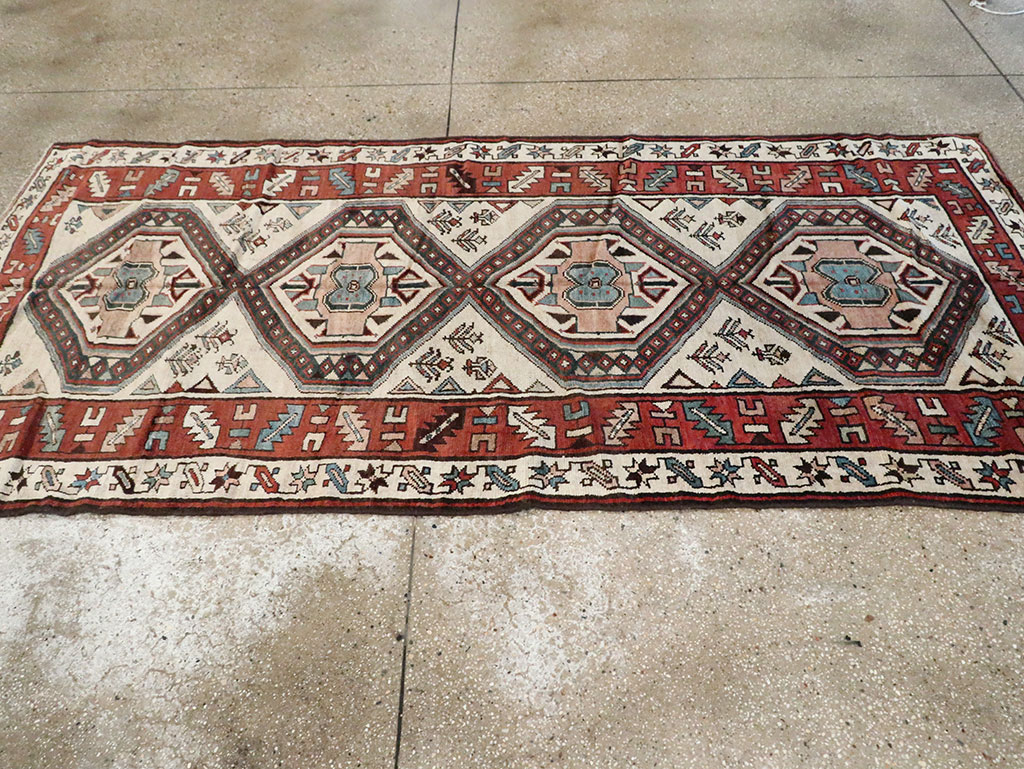 Antique Persian Serab Gallery Rug, No.11459 - Staging