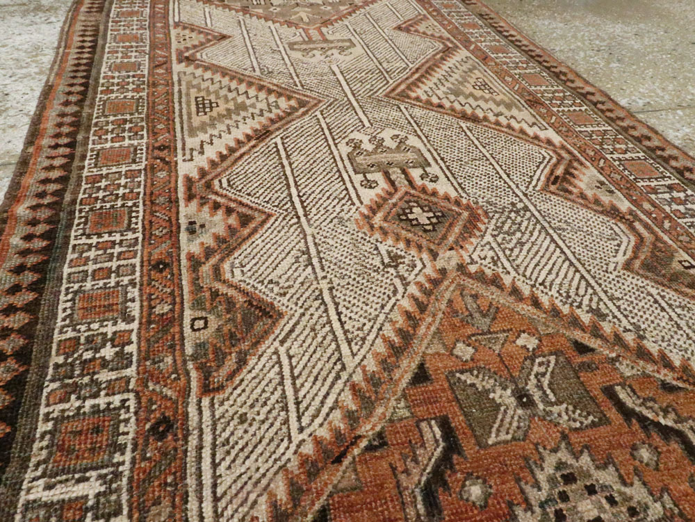 Antique Persian Serab Runner, No.11461 - Staging