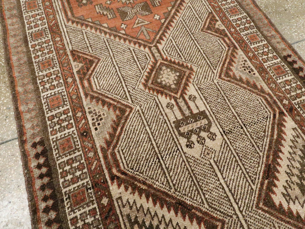 Antique Persian Serab Runner, No.11461 - Staging