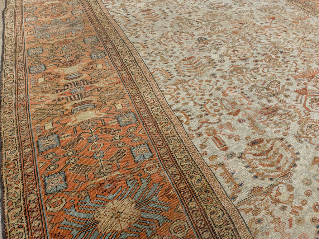 Antique Persian Sultanabad Carpet, No.11471 - Staging