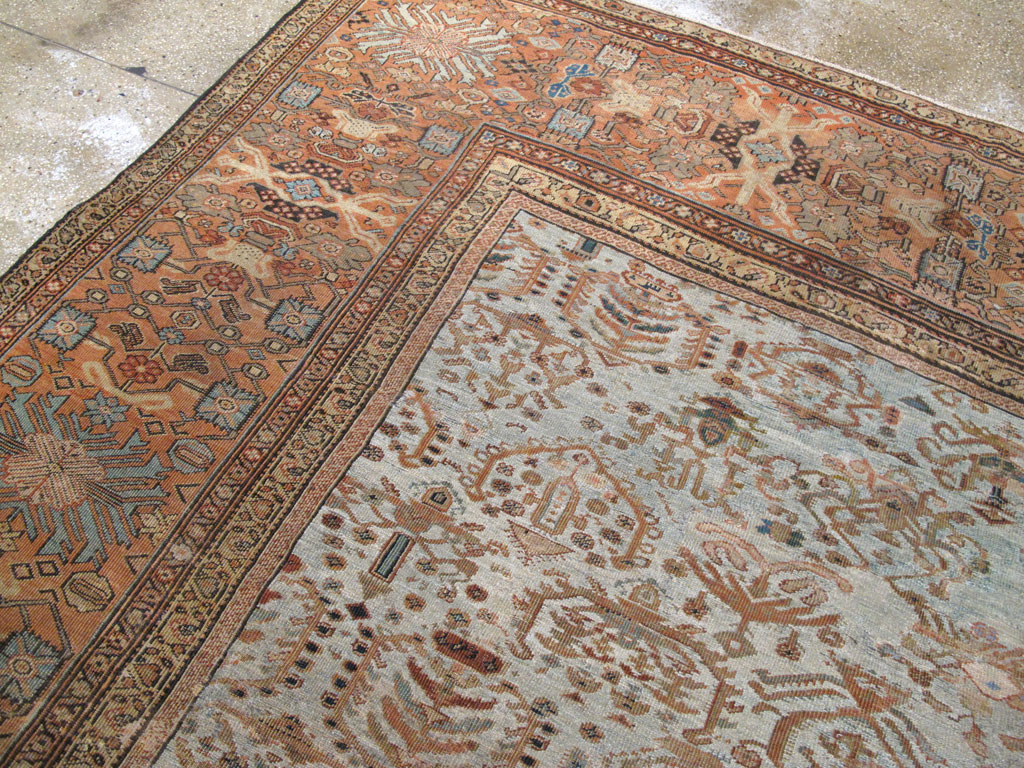 Antique Persian Sultanabad Carpet, No.11471 - Staging