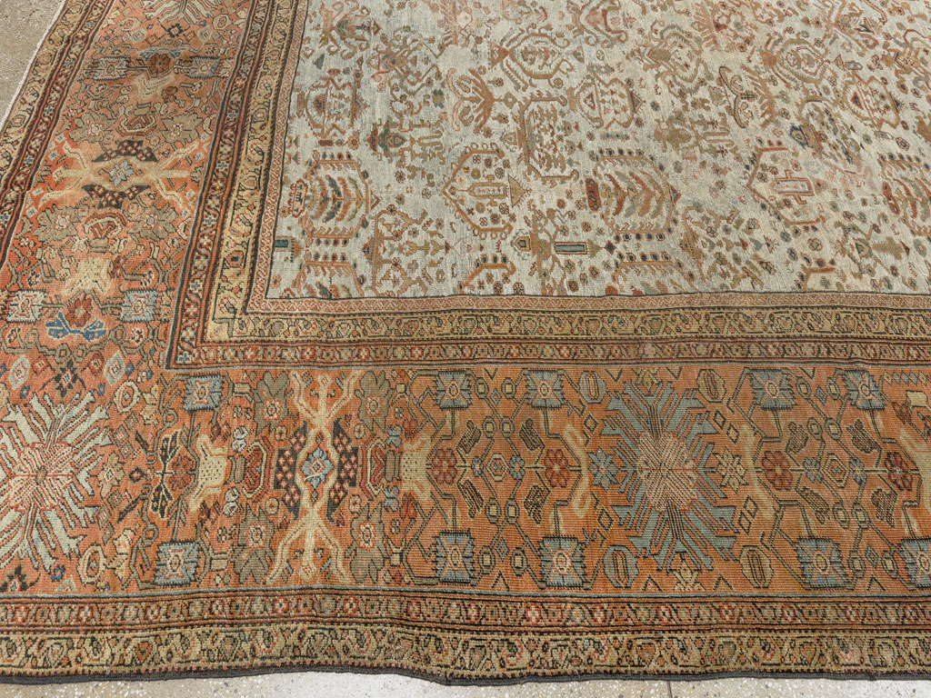 Antique Persian Sultanabad Carpet, No.11471 - Staging