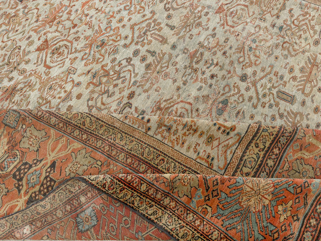 Antique Persian Sultanabad Carpet, No.11471 - Staging