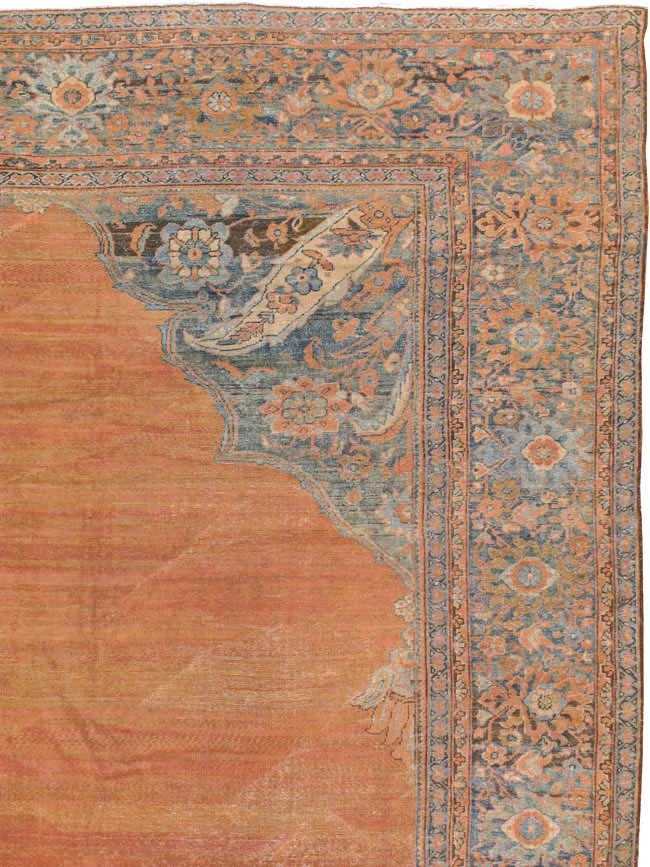 Antique Persian Fereghan Mahal Carpet, No.11491 - Staging