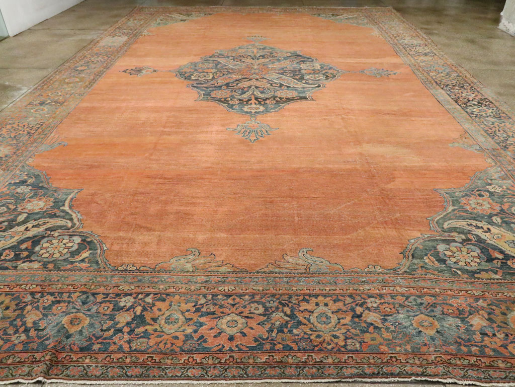 Antique Persian Fereghan Mahal Carpet, No.11491 - Staging