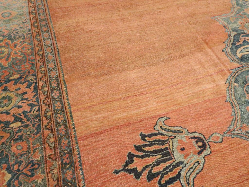 Antique Persian Fereghan Mahal Carpet, No.11491 - Staging