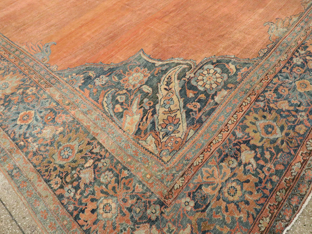 Antique Persian Fereghan Mahal Carpet, No.11491 - Staging