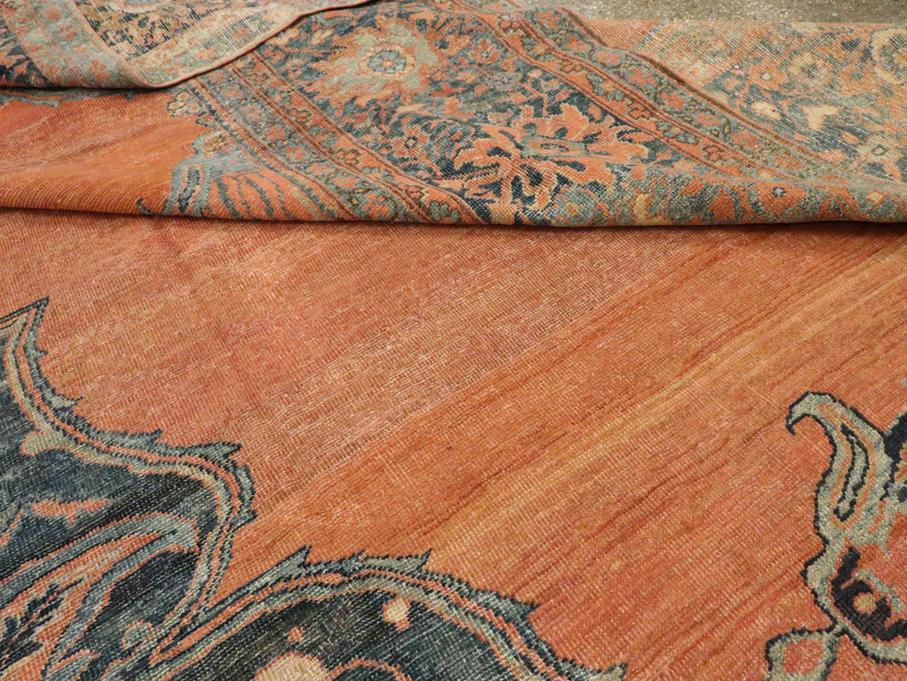 Antique Persian Fereghan Mahal Carpet, No.11491 - Staging