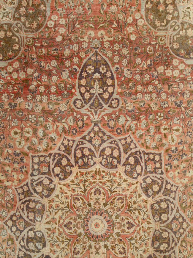 Antique Persian Tabriz Carpet, No.11500 - Staging