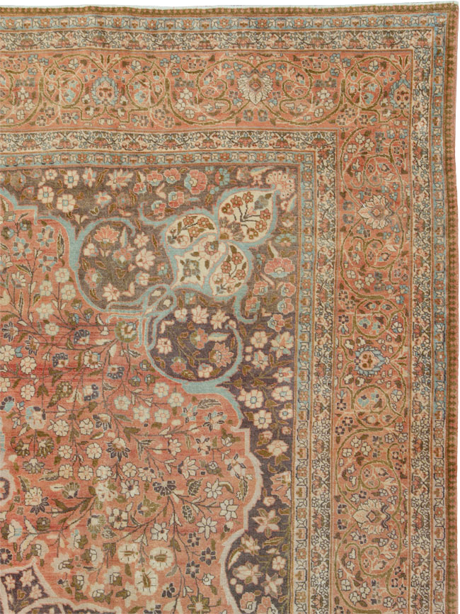 Antique Persian Tabriz Carpet, No.11500 - Staging