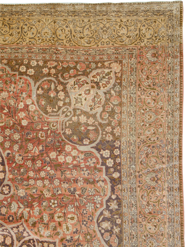 Antique Persian Tabriz Carpet, No.11500 - Staging