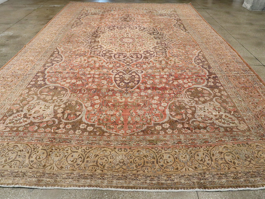 Antique Persian Tabriz Carpet, No.11500 - Staging
