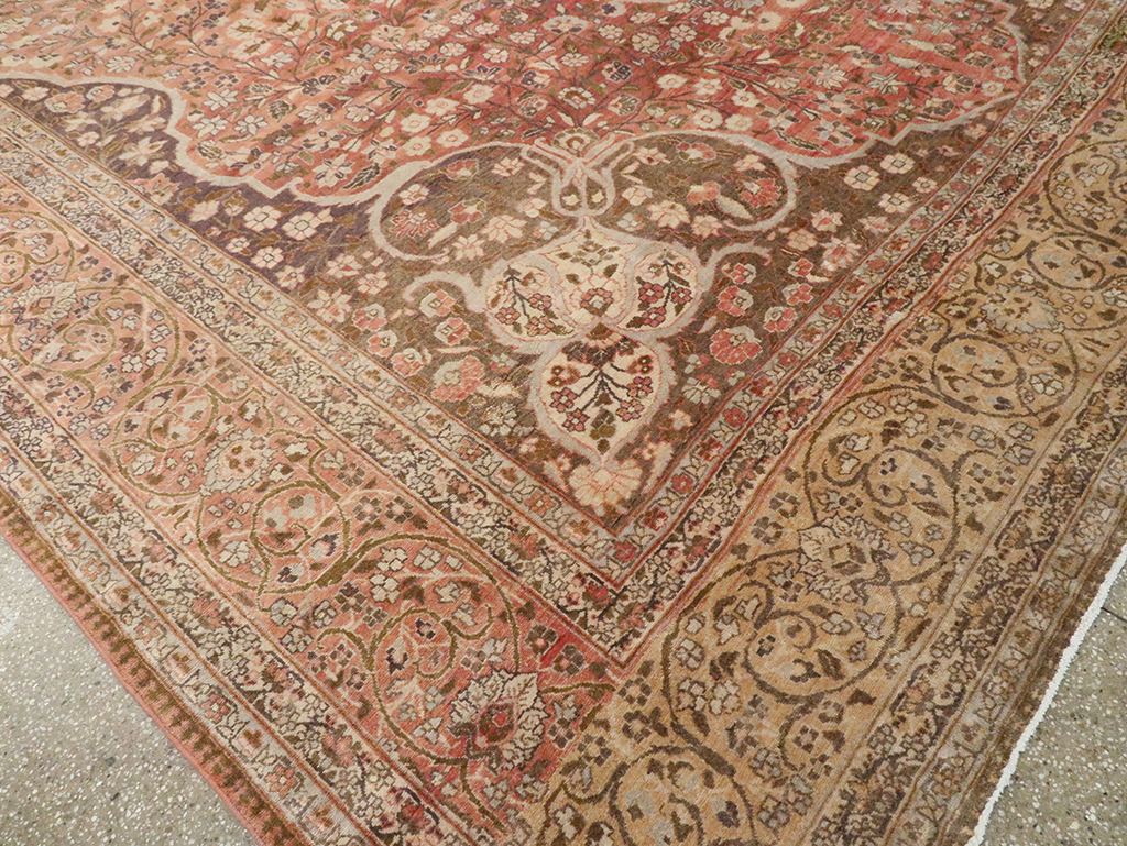 Antique Persian Tabriz Carpet, No.11500 - Staging