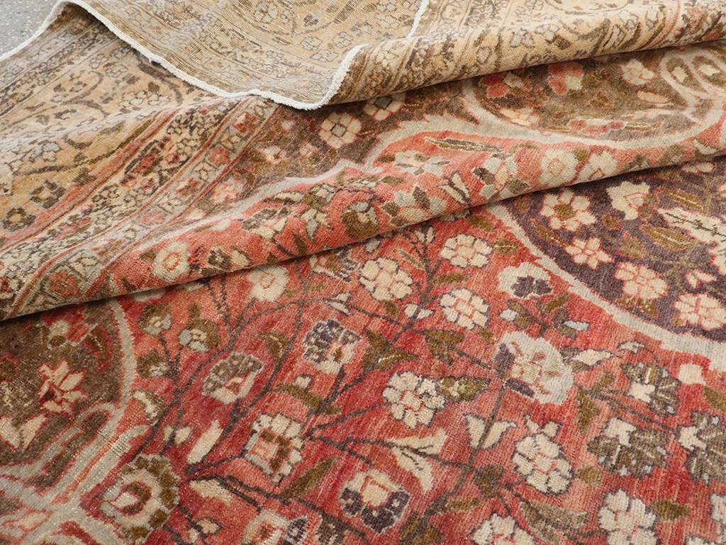 Antique Persian Tabriz Carpet, No.11500 - Staging