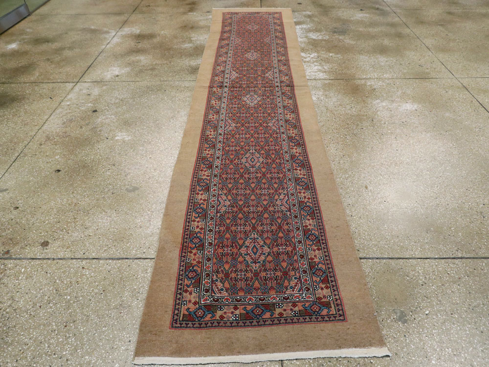 Antique Persian Serab Runner, No.11515 - Staging