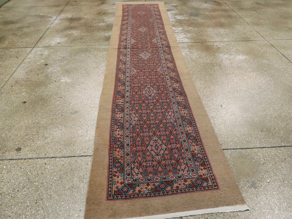 Antique Persian Serab Runner, No.11515 - Staging