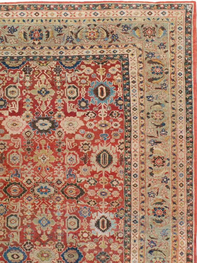 Antique Persian Mahal Carpet, No.11541 - Staging