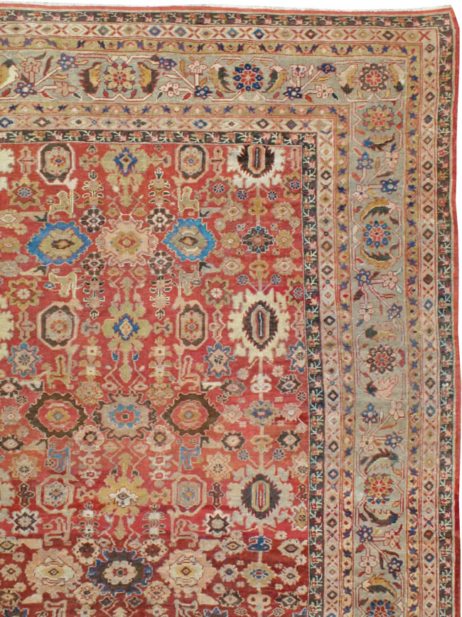 Antique Persian Mahal Carpet, No.11541 - Staging
