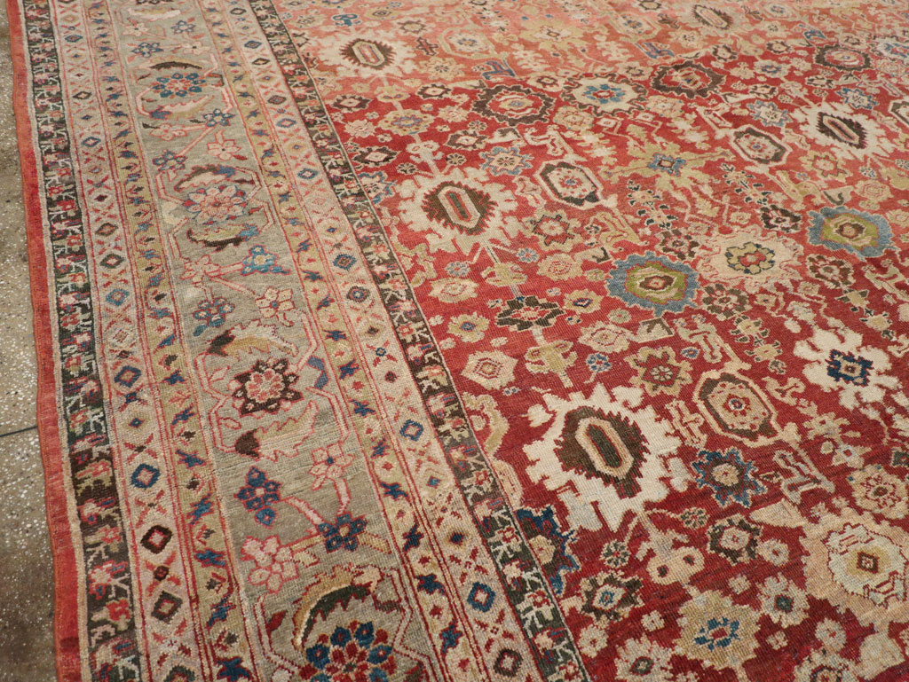 Antique Persian Mahal Carpet, No.11541 - Staging