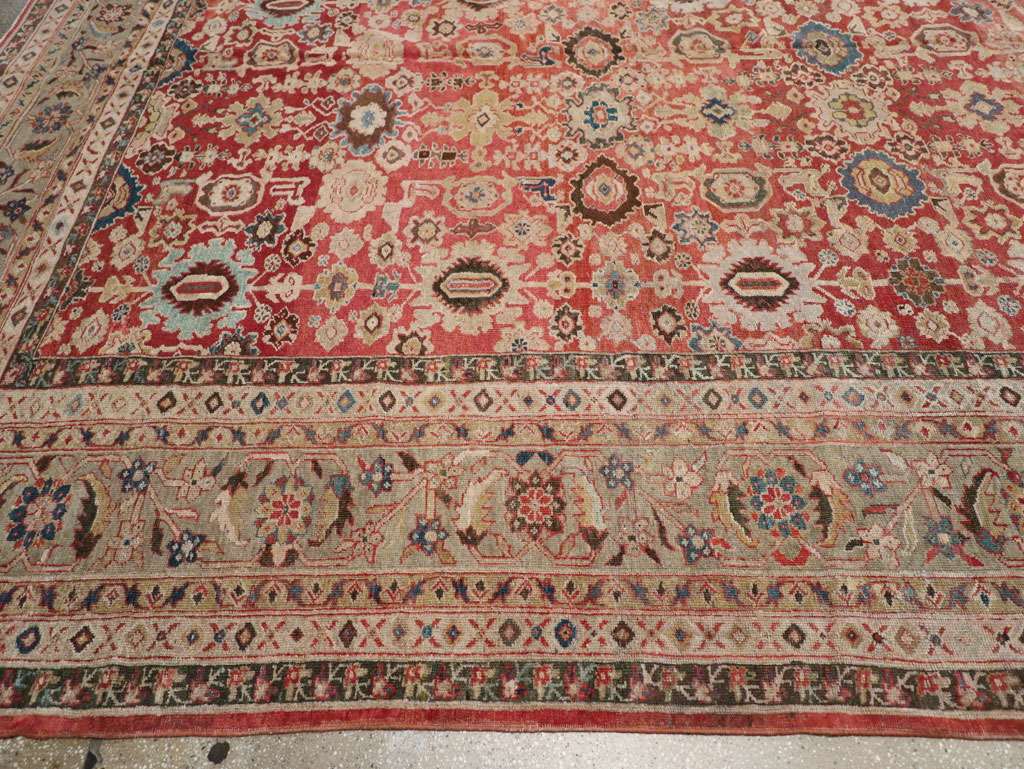 Antique Persian Mahal Carpet, No.11541 - Staging