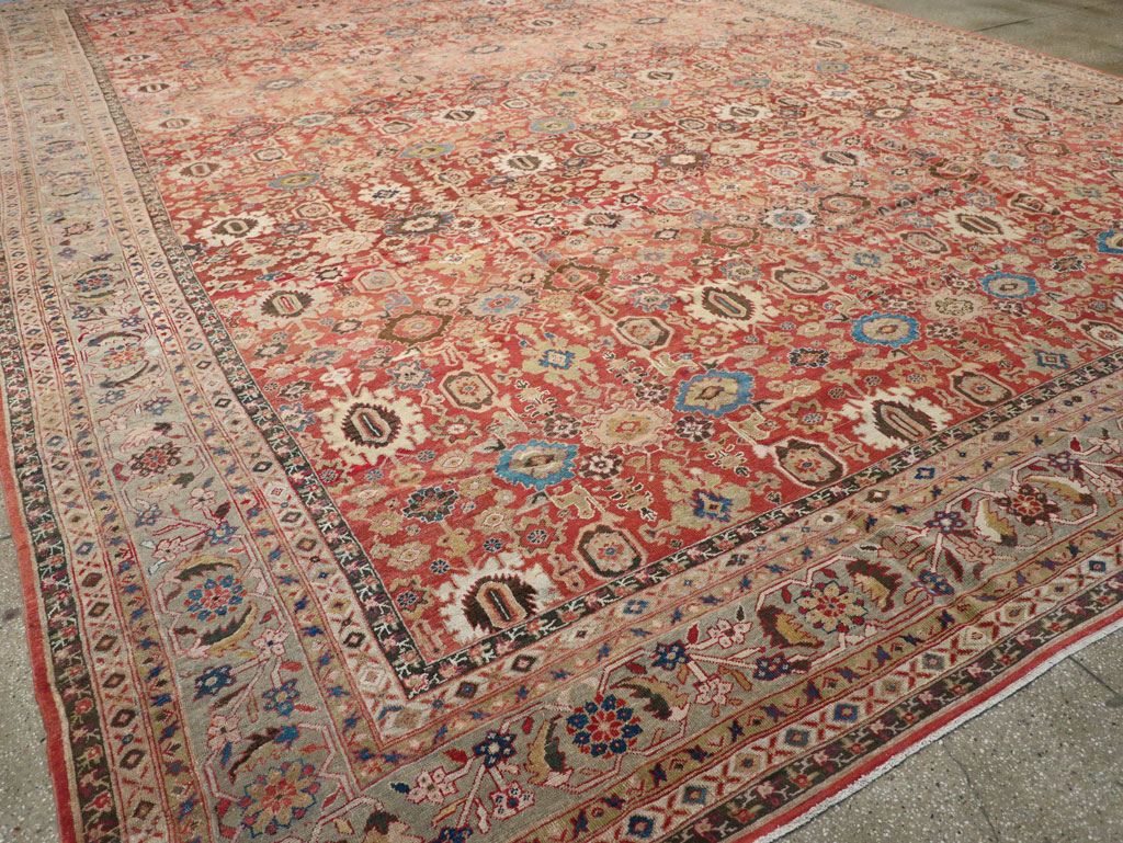 Antique Persian Mahal Carpet, No.11541 - Staging