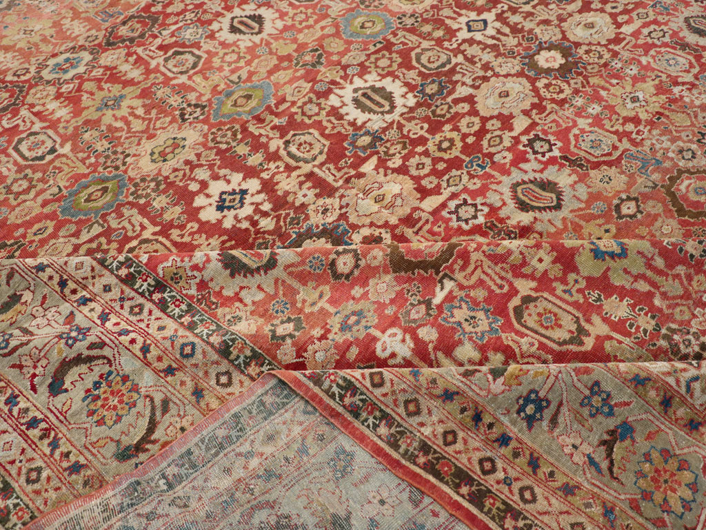 Antique Persian Mahal Carpet, No.11541 - Staging