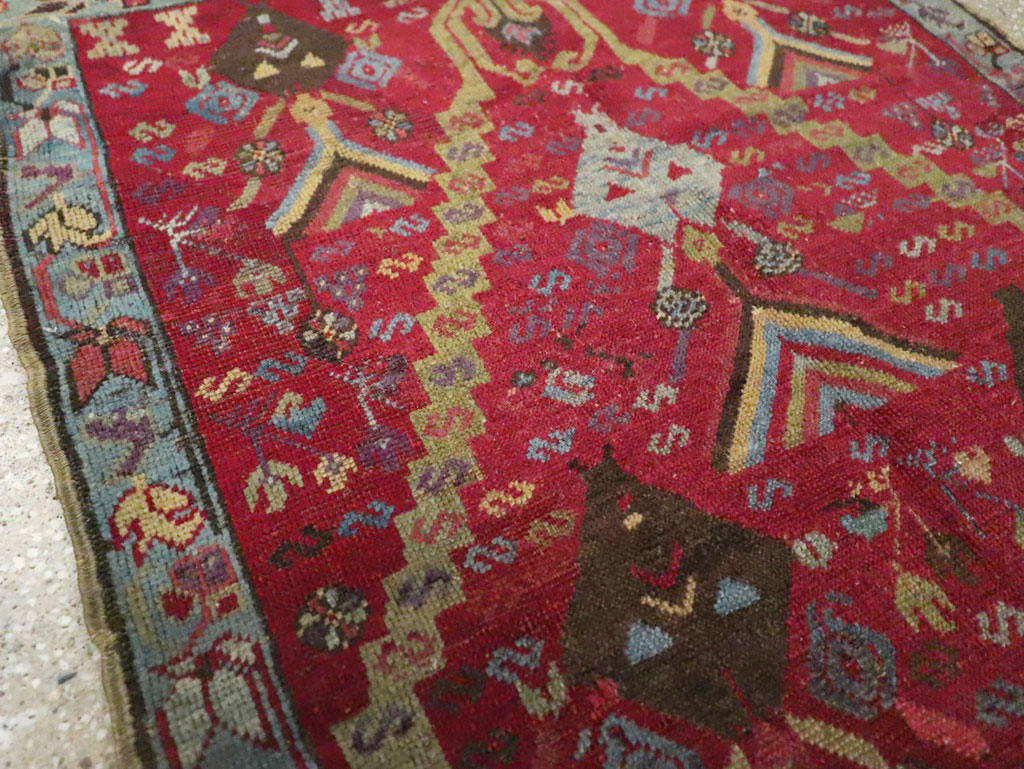 Antique Turkish Ghiordes Rug, No.11548 - Staging
