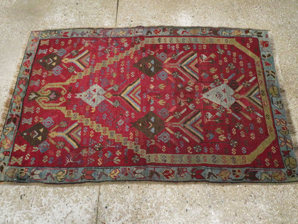 Antique Turkish Ghiordes Rug, No.11548 - Staging