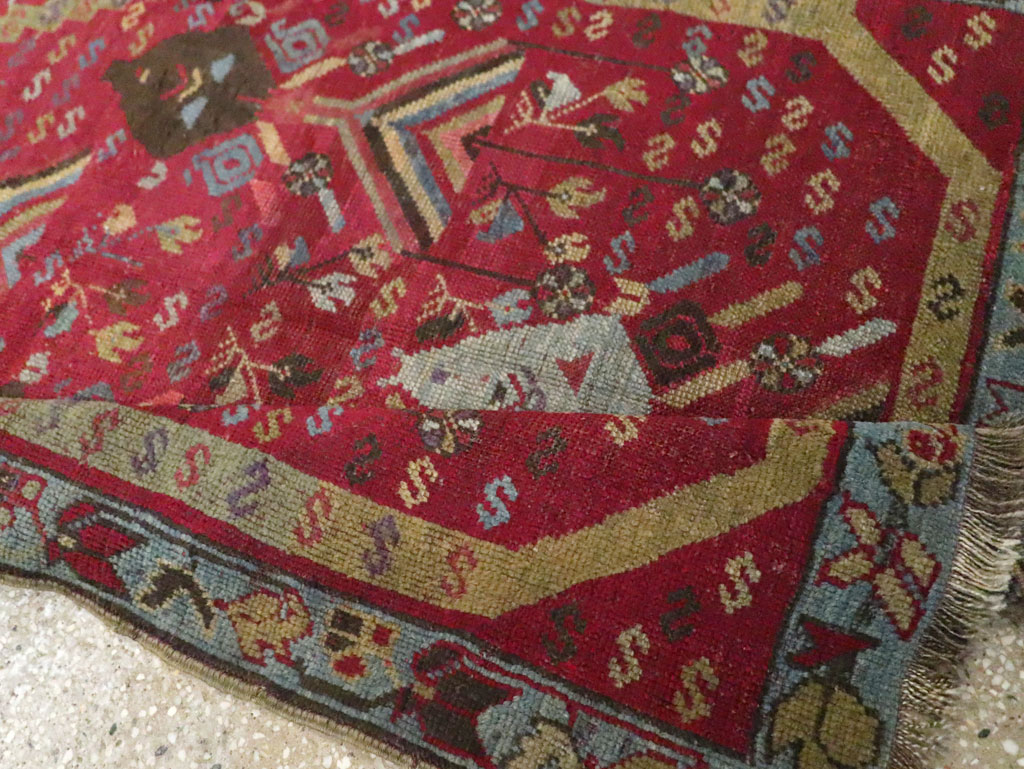 Antique Turkish Ghiordes Rug, No.11548 - Staging