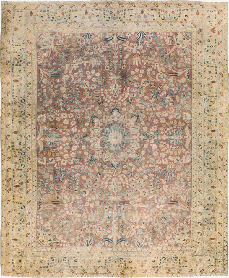 Antique Persian Lavar Kerman Carpet, No.11638 - Staging