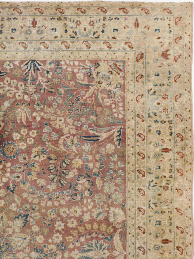Antique Persian Lavar Kerman Carpet, No.11638 - Staging