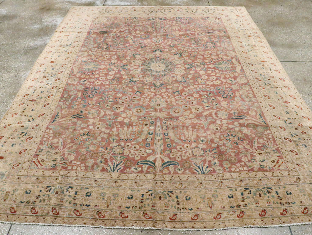 Antique Persian Lavar Kerman Carpet, No.11638 - Staging
