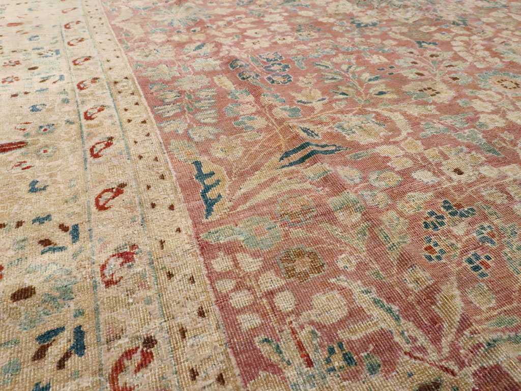 Antique Persian Lavar Kerman Carpet, No.11638 - Staging
