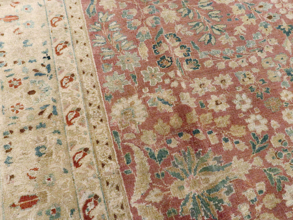 Antique Persian Lavar Kerman Carpet, No.11638 - Staging