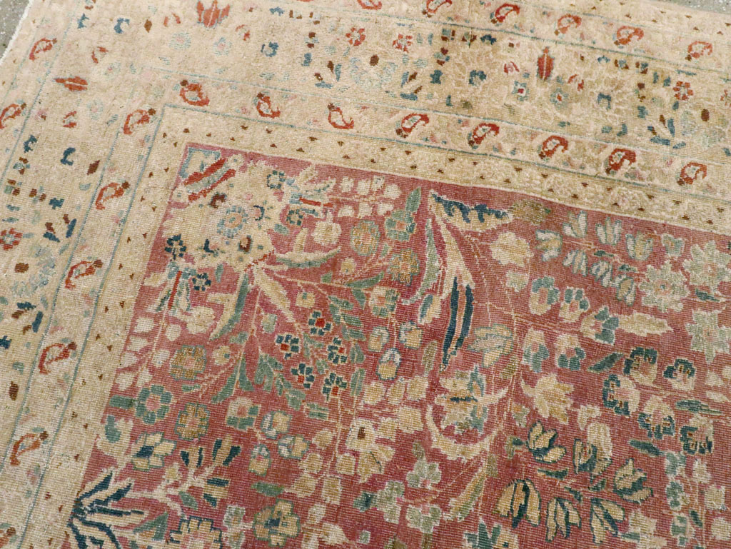 Antique Persian Lavar Kerman Carpet, No.11638 - Staging